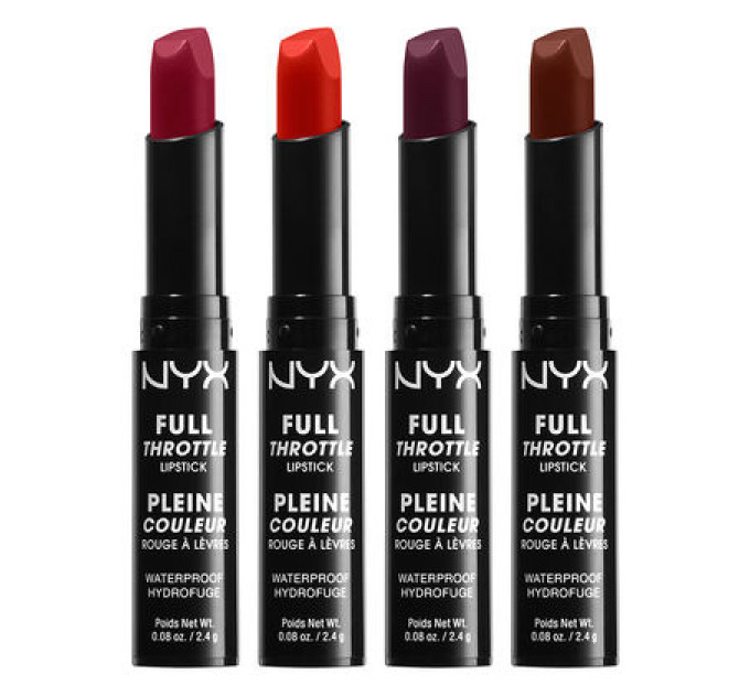 Помада для губ NYX Cosmetics Full Throttle Lipstick